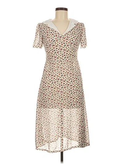 Pre-owned Mango Casual Dress In White