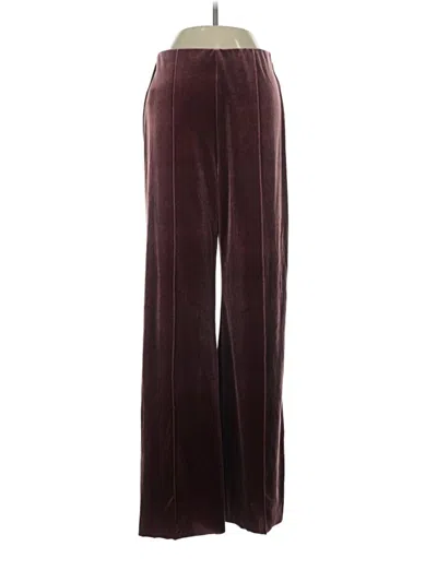 Pre-owned Mango Casual Pants In Burgundy