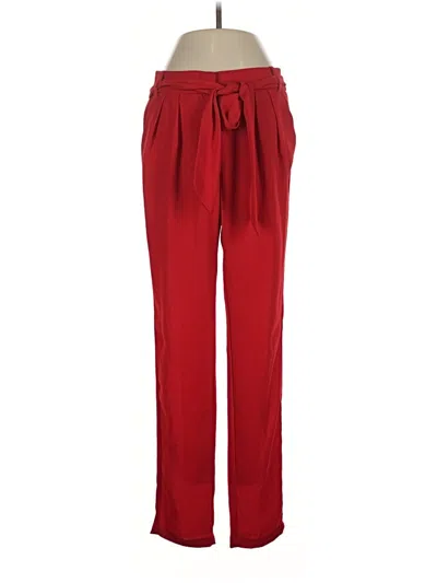 Pre-owned Mango Casual Pants In Red