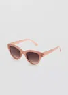 Mango Cat-eye Sunglasses In Brown