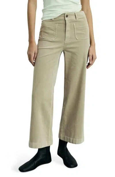MANGO MANGO CATHERIN HIGH WAIST WIDE LEG CULOTTE CORDUROY JEANS