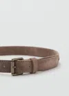 Mango Ceinture Cuir Étoiles Sable - Enfants - M -  Kids In Brown