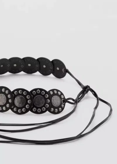 Mango Ceinture Lena In Black