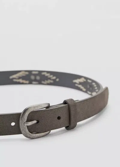Mango Ceinture Talia In Gray