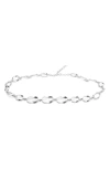 Mango Chain Belt In Metallic