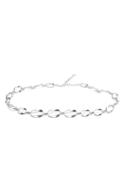 Mango Chain Belt In Metallic