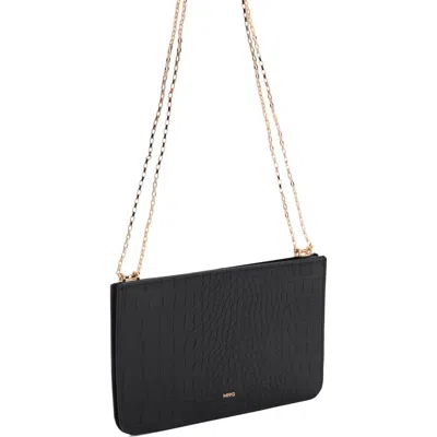 Mango Chain Card Holder In Black