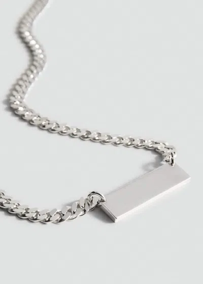 Mango Chain With Metal Links Silver