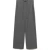 Shop Mango Chalk Stripe Straight Leg Pants In Grey