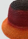 Mango Gradient Natural Fiber Hat Orange