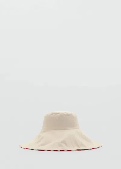 Mango Zebra Cotton Bucket Hat Red