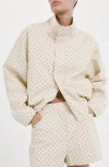Mango Chaqueta Dots Jacket In White