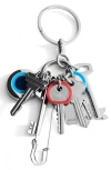 Mango Charms Key Ring In Metallic