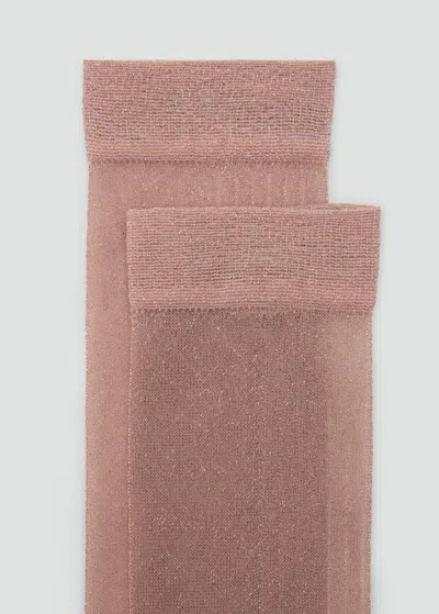 Mango Chaussette Rose Clair - Femme - Taille Unique -  In Pink