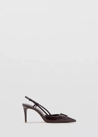 MANGO CHAUSSURES À TALON EN CUIR VERNIS