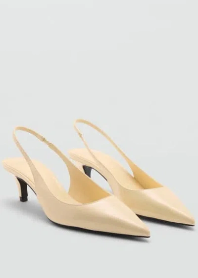 Mango Chaussures In Jaune Pastel