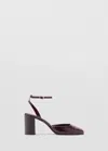 Mango Chaussures Talon Bloc In Bordeaux
