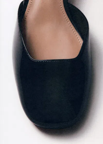 Mango Chaussures Vernies Talon Noir - Femme - 41 -  In Black