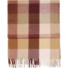 Mango Check Fringed Scarf In Multi