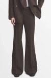 Mango Lyocell Suit Pants In Black