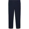 Mango Check Slim Fit Pants In Indigo Blue