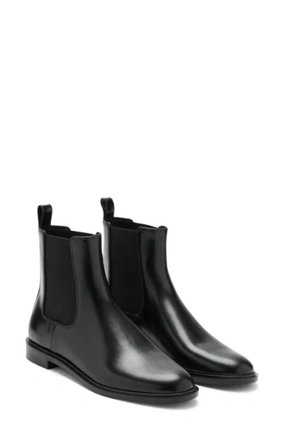 Mango Chelsea Boot In Black