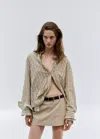 Mango Checked Cotton Shirt In Brown