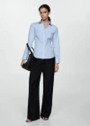 Mango Chemise In Bleu Ciel