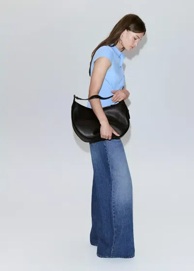 Mango Fitted Short-sleeved Shirt In Sky Blue