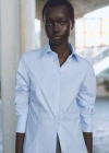 Mango Fitted Cotton Shirt Sky Blue In Bleu Ciel