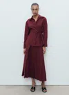 Mango Chemise Croisée Naud Bordeaux - Femme - Xl -  In Burgundy