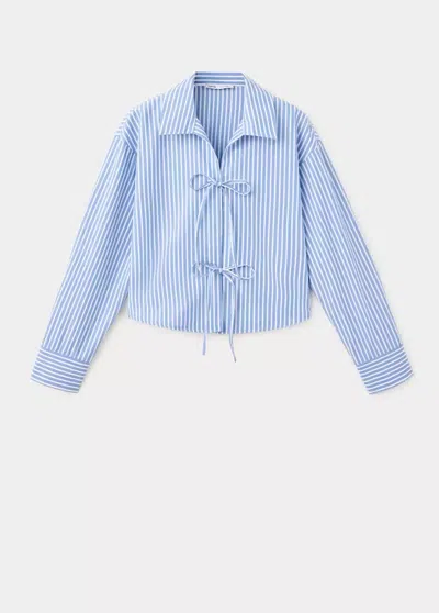 Mango Chemise Rayures Nauds In Blue