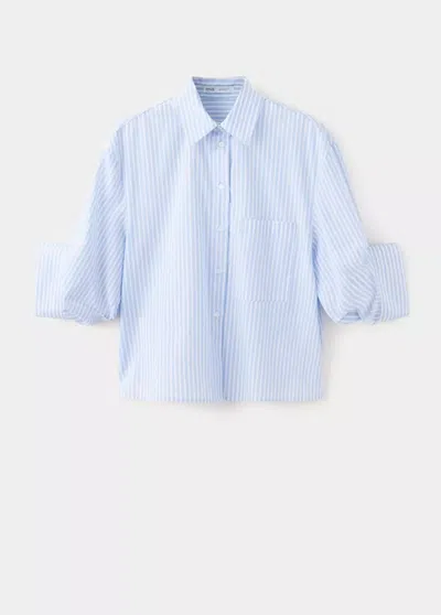 Mango Chemise Rua-w In Bleu Ciel