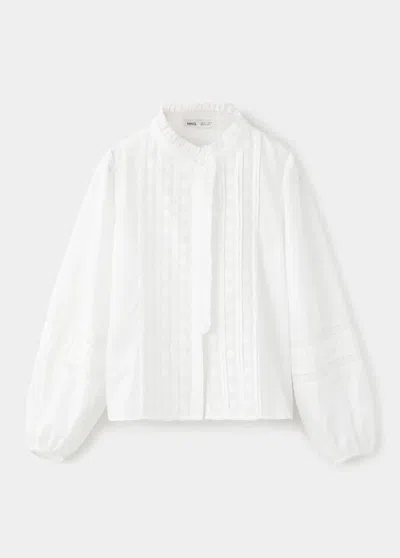 Mango Kids' Chemise Teide In Blanc Cassé