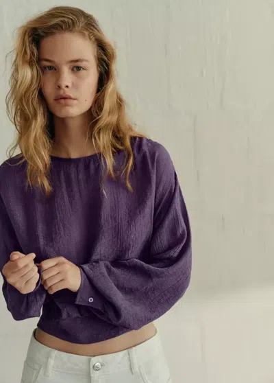 Mango Chemise Thunder In Lilas