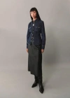 Mango Chest-pocket Denim Shirt Dark Blue In Dark Blue