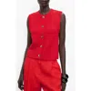 Mango Chunky Cable Stitch Sweater Vest In Red