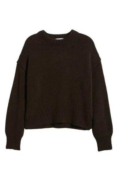 Mango Chunky Knit Sweater In Brown