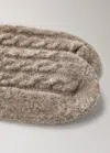 Mango Chunky-knitted Braided Socks Brown