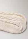 Mango Chunky-knitted Braided Socks Ecru