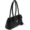 Mango City Faux Leather Shoulder Bag In Black