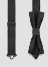 Mango Classic Diamond Bow Tie In Black