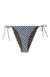 Mango Classic Stripe Bikini Bottoms In Multi