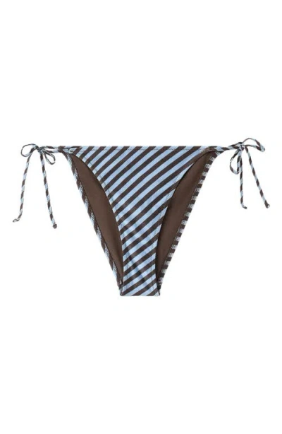Mango Classic Stripe Bikini Bottoms In Multi