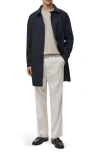 Mango Classic Water Repellent Trench Coat In Black