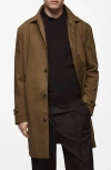 Mango Men's Classic Water-repellent Trench Coat In Tobacco Brown