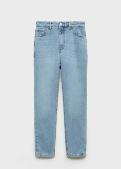 Mango Claudia Slim-fit Cropped Jeans Medium Blue
