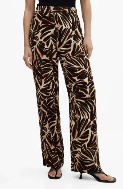 Mango Claudie Straight Leg Pants In Light Beige