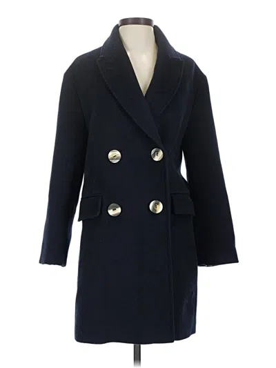 Pre-owned Mango Coat In Blue