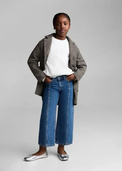Mango Kids' Manteau In Marron
